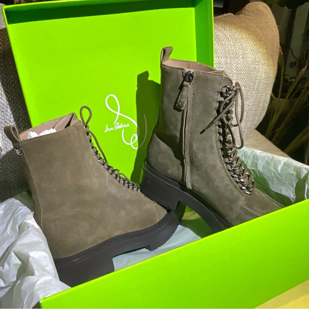 Sam Edelman Olive Combat Boots